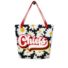 Load image into Gallery viewer, Chiefs Retro All-Over Print Large Tote Bag(NFL)