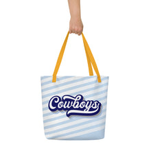 Load image into Gallery viewer, Cowboys Retro All-Over Print Large Tote Bag(NFL)
