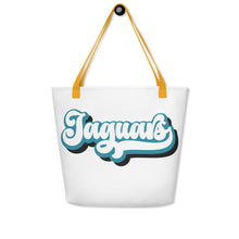 Load image into Gallery viewer, Jaguars Retro All-Over Print Large Tote Bag(NFL)