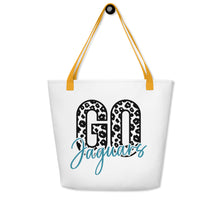 Load image into Gallery viewer, Go Jaguars All-Over Print Large Tote Bag(NFL)