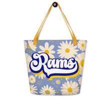 Load image into Gallery viewer, Rams Retro All-Over Print Large Tote Bag(NFL)