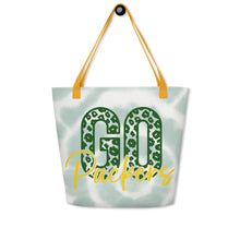 Load image into Gallery viewer, Go Packers All-Over Print Large Tote Bag(NFL)