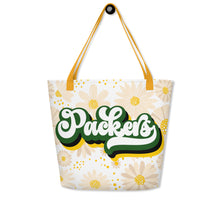 Load image into Gallery viewer, Packers Retro All-Over Print Large Tote Bag(NFL)