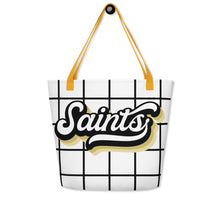 Load image into Gallery viewer, Saints Retro All-Over Print Large Tote Bag(NFL)