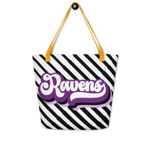 Load image into Gallery viewer, Ravens Retro All-Over Print Large Tote Bag(NFL)