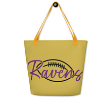 Load image into Gallery viewer, Ravens Football All-Over Print Large Tote Bag(NFL)