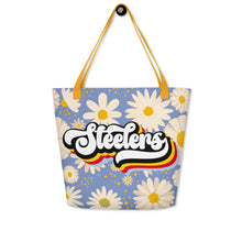 Load image into Gallery viewer, Steelers Retro All-Over Print Large Tote Bag(NFL)