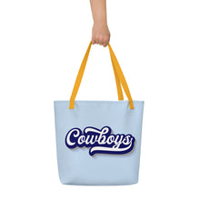 Load image into Gallery viewer, Cowboys Retro All-Over Print Large Tote Bag(NFL)