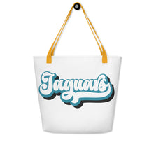 Load image into Gallery viewer, Jaguars Retro All-Over Print Large Tote Bag(NFL)