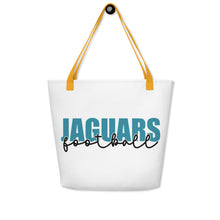 Load image into Gallery viewer, Jaguars Knockout All-Over Print Large Tote Bag(NFL)