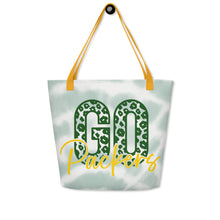 Load image into Gallery viewer, Go Packers All-Over Print Large Tote Bag(NFL)