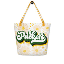 Load image into Gallery viewer, Packers Retro All-Over Print Large Tote Bag(NFL)