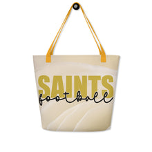 Load image into Gallery viewer, Saints Knockout All-Over Print Large Tote Bag(NFL)