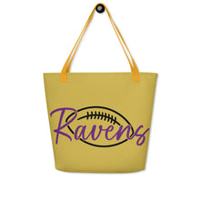 Load image into Gallery viewer, Ravens Football All-Over Print Large Tote Bag(NFL)
