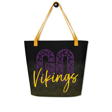 Load image into Gallery viewer, Go Vikings All-Over Print Large Tote Bag(NFL)