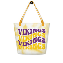 Load image into Gallery viewer, Vikings Wave All-Over Print Large Tote Bag(NFL)