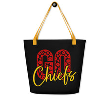 Load image into Gallery viewer, Go Chiefs All-Over Print Large Tote Bag(NFL)