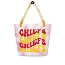 Load image into Gallery viewer, Chiefs Wave All-Over Print Large Tote Bag(NFL)
