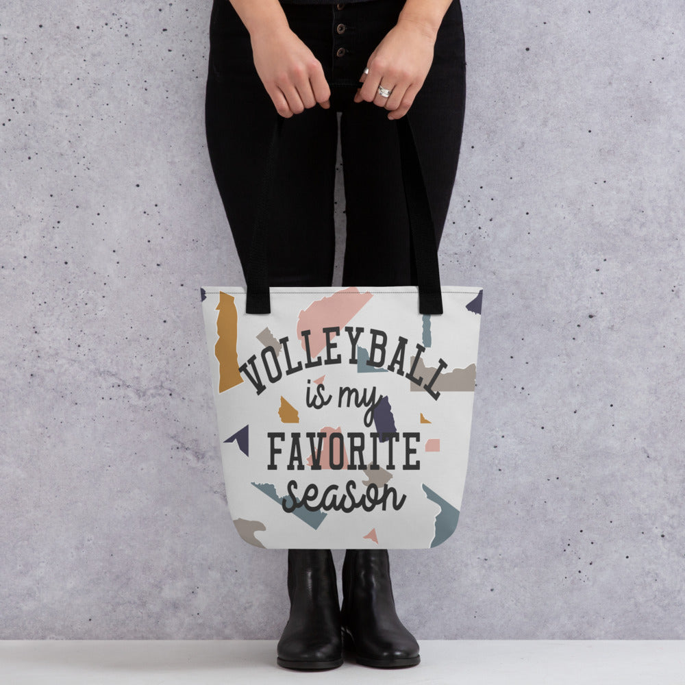 Volleyball Favorite Season Tote Bag (Prints on both Sides)