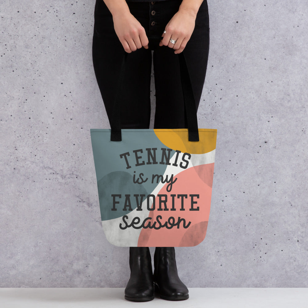 Tennis Favorite Season Tote Bag