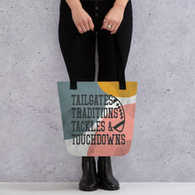 Load image into Gallery viewer, Football Traditions Tote bag