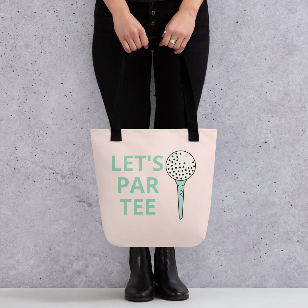 Let's Par Tee Golf Tote bag