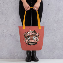Load image into Gallery viewer, Retro Touchdown Season Football Tote bag