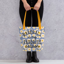 Load image into Gallery viewer, Baseball Favorite Season Tote bag

