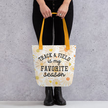 Load image into Gallery viewer, Track &amp; Field Favorite Season Tote Bag
