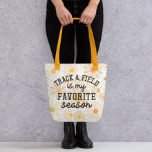 Load image into Gallery viewer, Track & Field Favorite Season Tote Bag