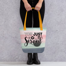 Load image into Gallery viewer, You Just Got Served Tennis Tote bag
