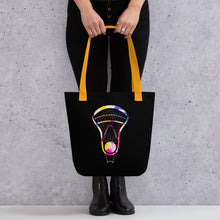 Load image into Gallery viewer, Lacrosse Rainbow Head Tote bag
