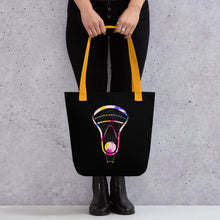 Load image into Gallery viewer, Lacrosse Rainbow Head Tote bag