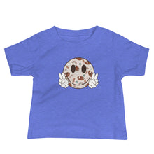 Load image into Gallery viewer, Football Smiley Face Baby Tee