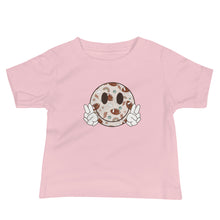 Load image into Gallery viewer, Football Smiley Face Baby Tee