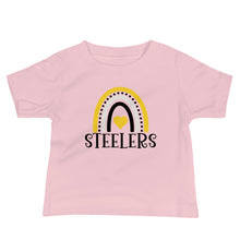 Load image into Gallery viewer, Steelers Rainbow Baby Tee(NFL)