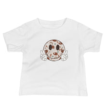 Load image into Gallery viewer, Football Smiley Face Baby Tee
