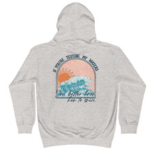 Load image into Gallery viewer, Testing The Water Swim Youth Hoodie
