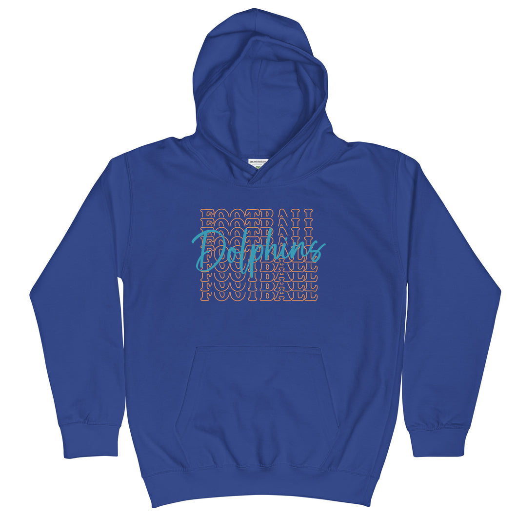 Dolphins Stack Youth Hoodie(NFL)