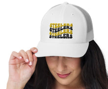 Load image into Gallery viewer, Steelers Wave Trucker Hat(NFL)