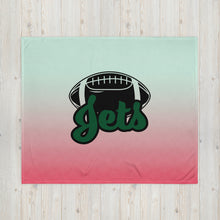 Load image into Gallery viewer, Jets Football Throw Blanket(NFL)