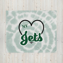 Load image into Gallery viewer, NY Jets Heart Throw Blanket(NFL)