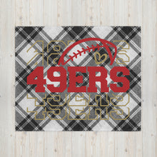 Load image into Gallery viewer, 49ers Stacked Throw Blanket(NFL)
