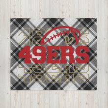 Load image into Gallery viewer, 49ers Stacked Throw Blanket(NFL)