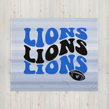 Load image into Gallery viewer, Lions Wave Throw Blanket(NFL)