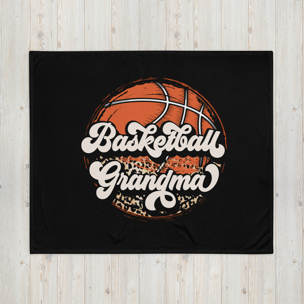 Basketball Grandma Throw Blanket