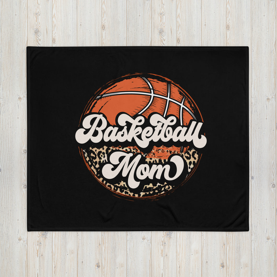 Basketball Mom Throw Blanket