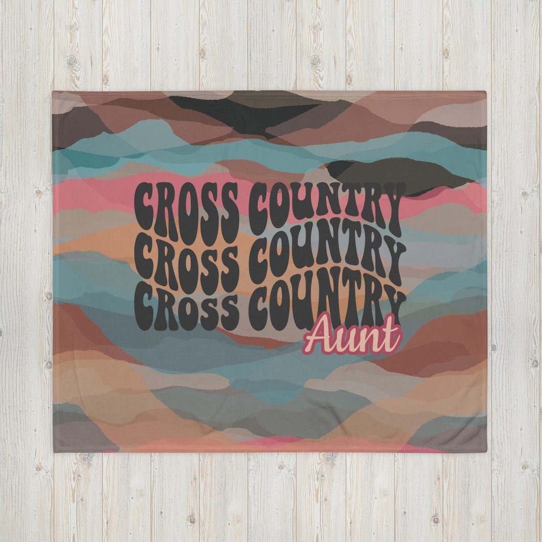 Cross Country Aunt Throw Blanket