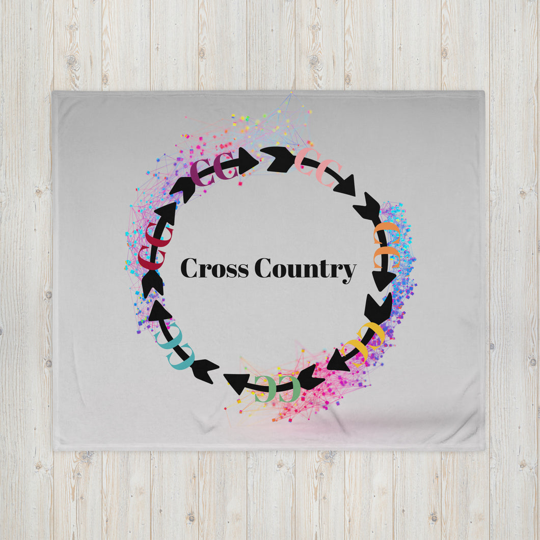 Cross Country Colorful Throw Blanket