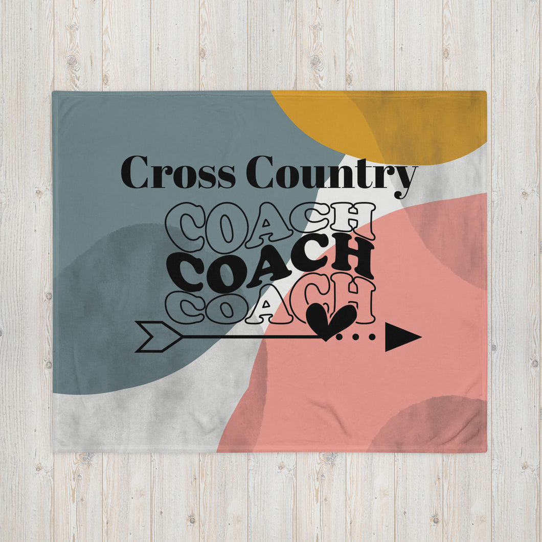 Cross Country Coach Throw Blanket